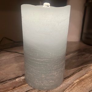 LED wax flameless fountain candles set of 2